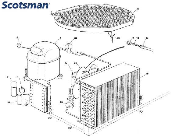 Quy trình máy làm đá viên Scotsman MV 606